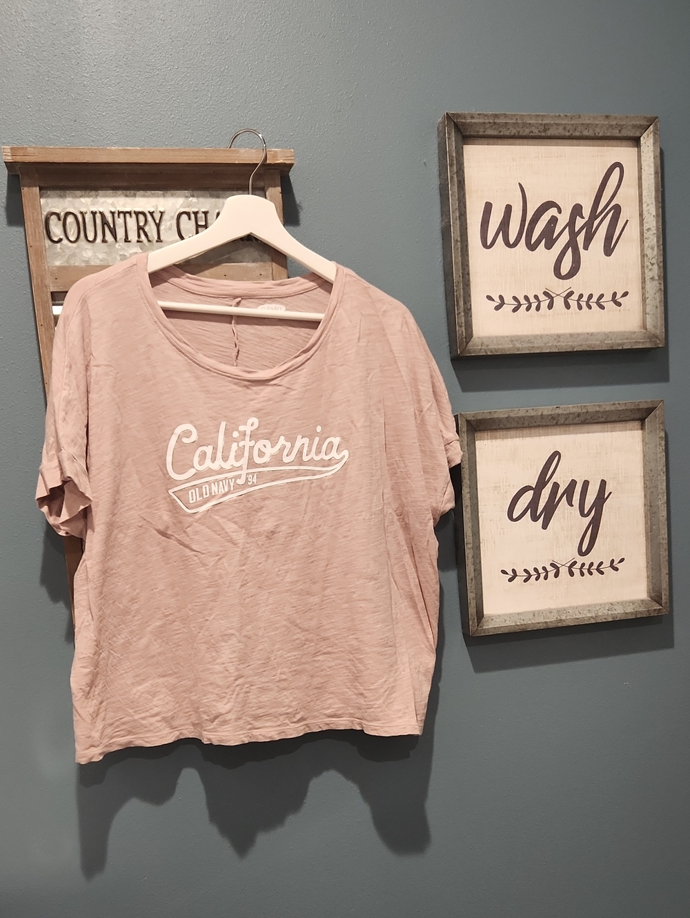 Old Navy Dusty Pink 'California' Short Sleeve Graphic Tee